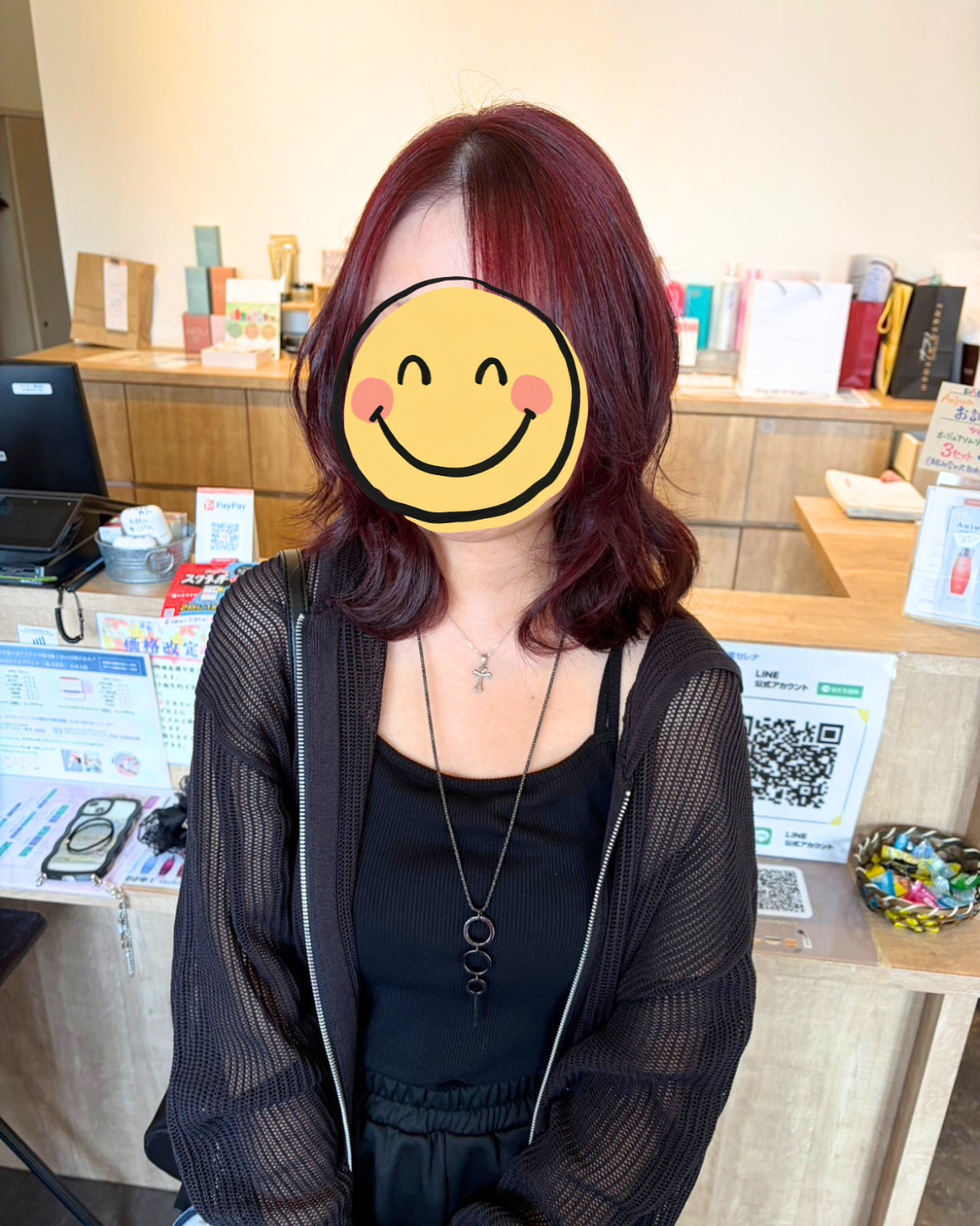 ボルドーカラー　人気スタイリスト　女性に人気の美容院　人気スタイリスト　岐阜羽島　スタッフ募集　美容室SIRENAセレナ