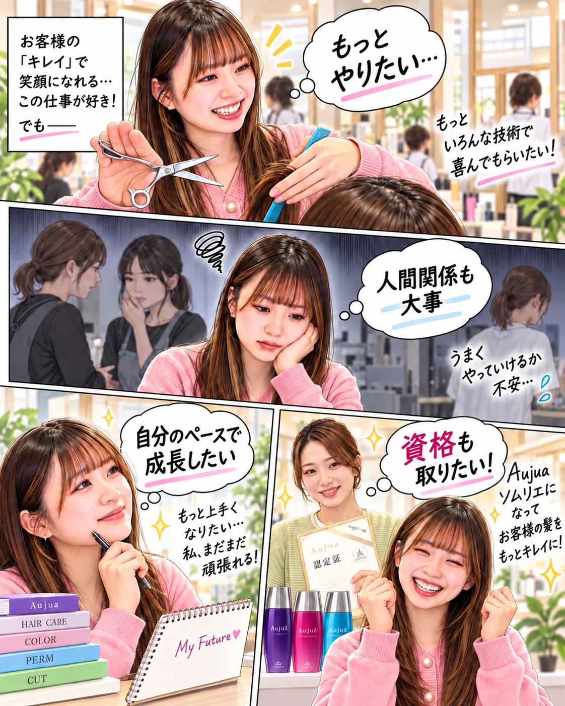スタイリスト募集 人気スタイリスト 女性に人気の美容院 人気スタイリスト 岐阜羽島 スタッフ募集 美容室SIRENAセレナ