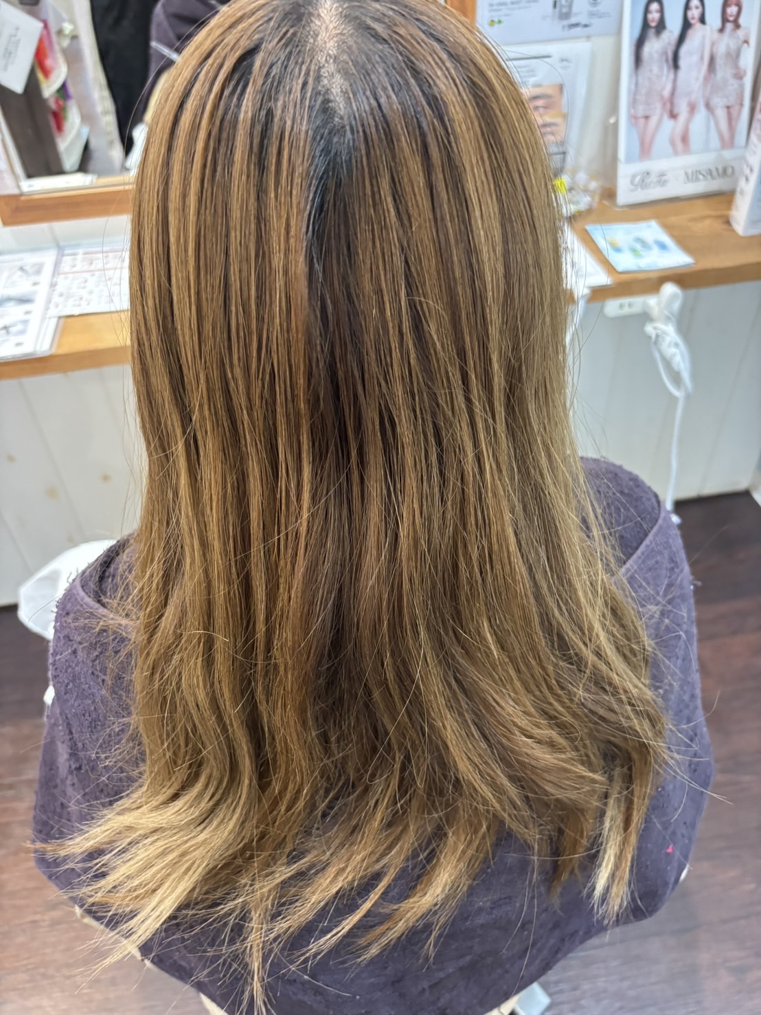 ミントカラー　ビフォーアフター　人気スタイリスト　女性に人気の美容院　人気スタイリスト　岐阜羽島　スタッフ募集　美容室SIRENAセレナ